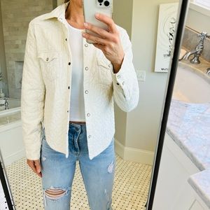 Anthropologie Odille quilted corduroy jacket